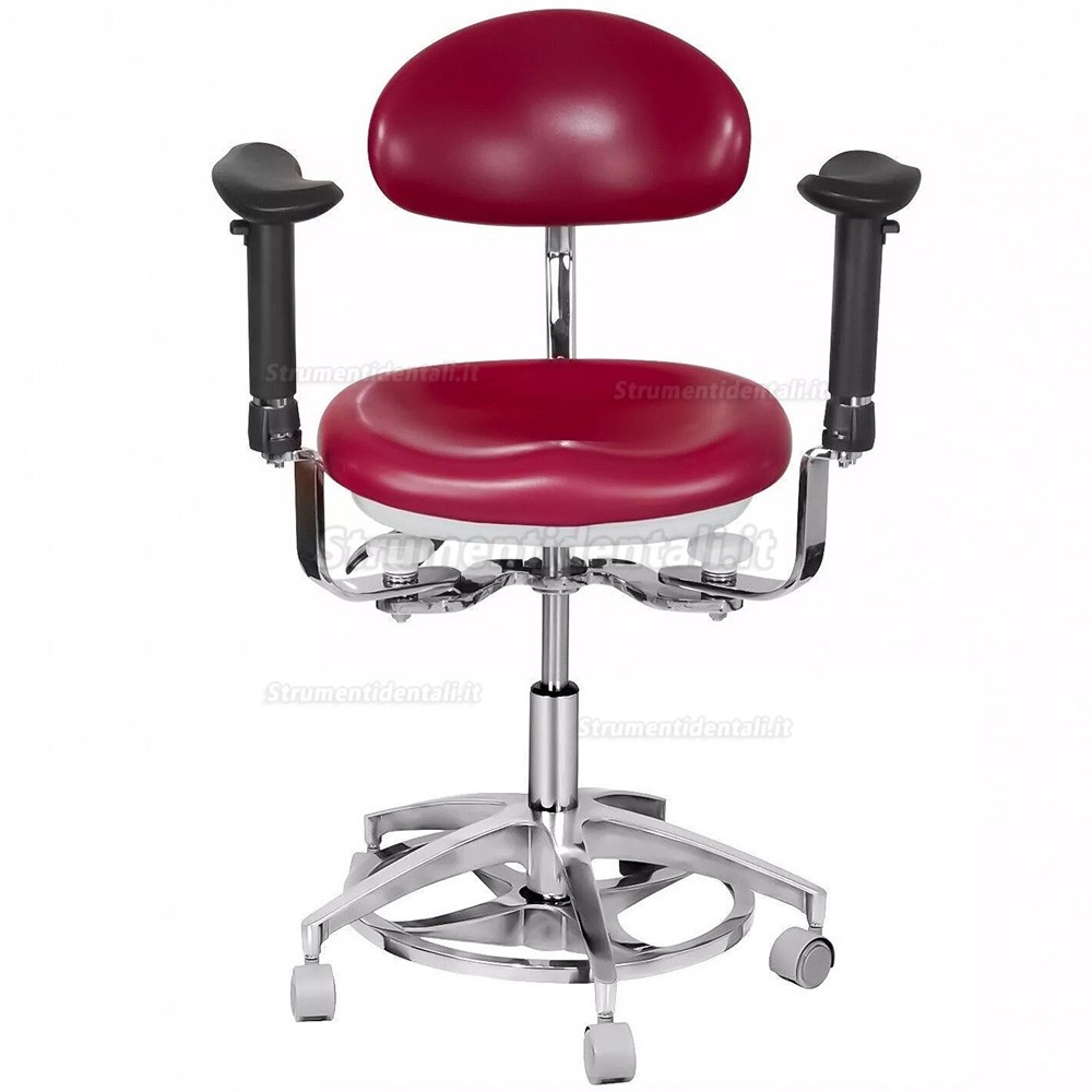Sgabello per microscopio dentale TYTC JKS 037, Sedia dentisti con braccioli